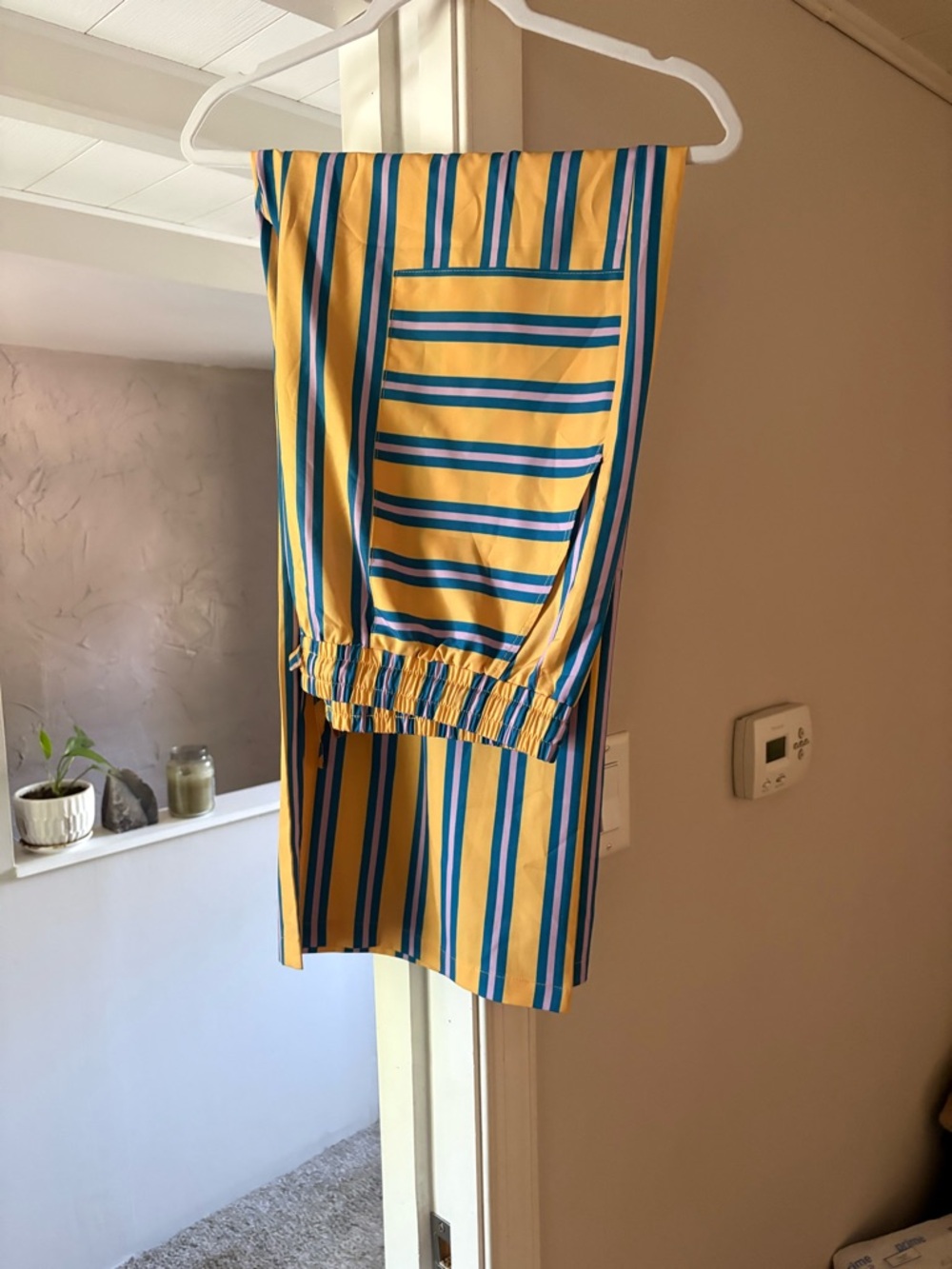 Striped Yellow & Blue Lounge Pants